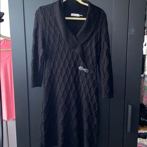 Black sweater dress
